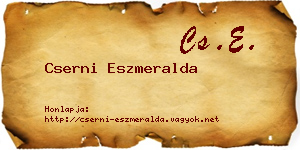 Cserni Eszmeralda névjegykártya